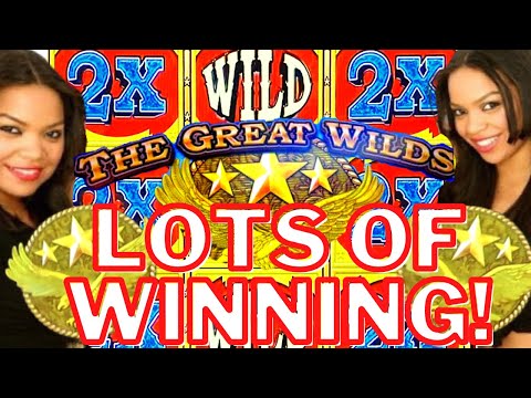 OMG!!!! The Great Wilds Slot Machine! BIG WINS!