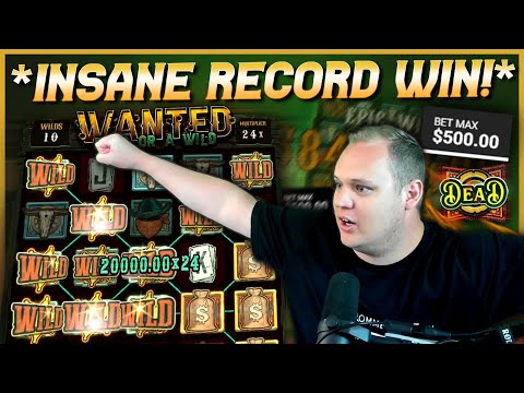 RECORD SUPER BIG WIN ON WANTED DEAD OR A WILD SLOT! (MAX STAKES)