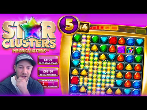 STAR CLUSTERS MEGACLUSTERS REVIEW!! The New Big Time Gaming Slot!