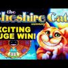 EXCITING HUGE WIN!!! CHESHIRE Cat Slot – 4Arrays/3Wilds – Slot Machine Bonus