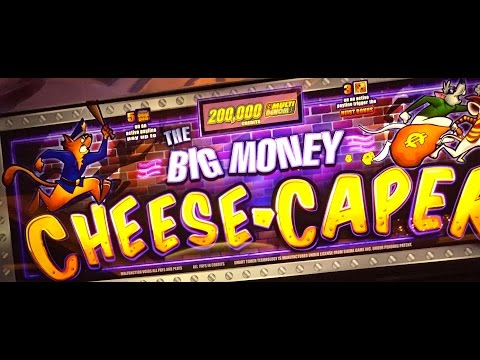 HUGE WIN!!! LIVE PLAY on Big Money Cheese Caper Slot Machine w/ SDGuy1234