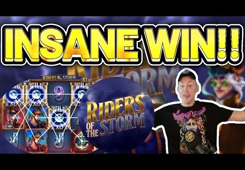 INSANE WIN! Riders of the Storm BIG WIN – HUGE WIN on slot from Thunderkick