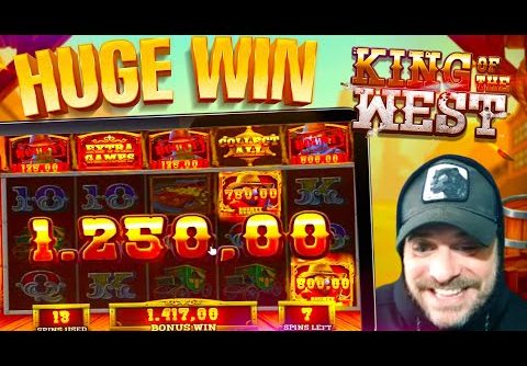 BIG WIN ON BLUEPRINTS NEW KING OF THE WEST SLOT!