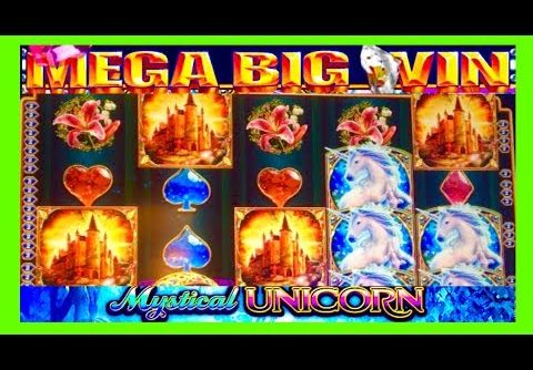 MEGA BIG WIN!!! 25 FREE SPINS! Mystical Unicorn WMS Slot Machine!