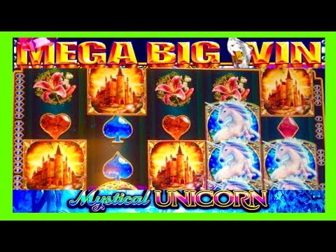 MEGA BIG WIN!!! 25 FREE SPINS! Mystical Unicorn WMS Slot Machine!