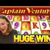HUGE WIN! CAPTAIN VENTURE BIG WIN – €10 bet on Casino Slot from CASINODADDY