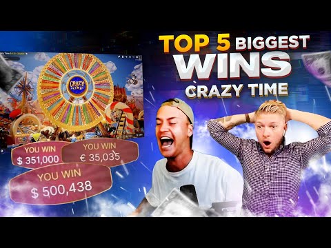 RECORD WIN $500 000 on Crazy Time slot – TOP 5 Biggest Wins