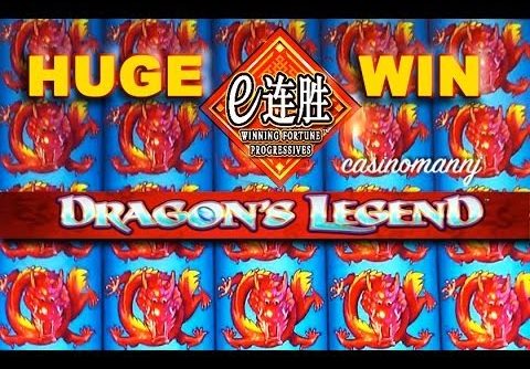 HUGE WIN!! Winning Fortune Progressives – Dragon’s Legend – Slot Machine Bonus