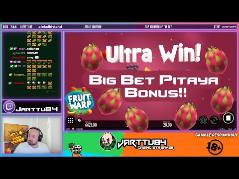 Big Bet Pitaya Bonus!! Super Big Win From Fruit Warp!!