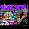 HUGE WIN! REACTOONZ BIG WIN –  Casino Slots from Casinodaddy LIVE STREAM