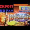 HIGH LIMIT JACKPOT HAND PAY!  2 PROGRESSIVES on BUFFALO SPIRIT Slot Machine – SUPER BIG WIN!