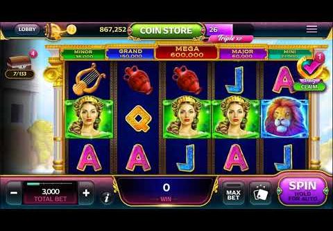 Caesars Slots Free Casino – Wheel of Zeus – 2 Mega Wins/4 Big Wins – 44200 Coins Down The Drain !  🤬
