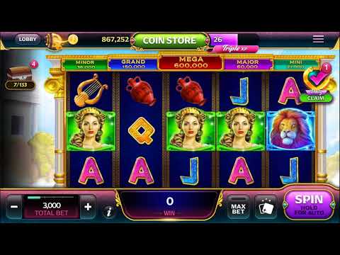 Caesars Slots Free Casino – Wheel of Zeus – 2 Mega Wins/4 Big Wins – 44200 Coins Down The Drain !  🤬