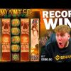MY RECORD WIN on WANTED DEAD OR A WILD SLOT! 🎰