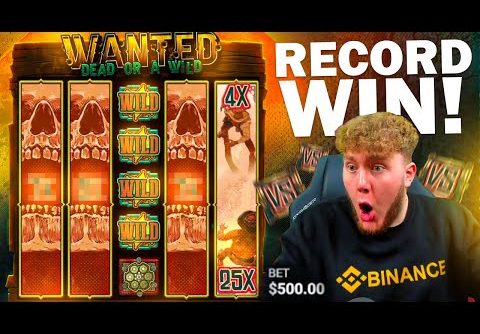 MY RECORD WIN on WANTED DEAD OR A WILD SLOT! 🎰