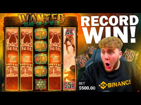 MY RECORD WIN on WANTED DEAD OR A WILD SLOT! 🎰