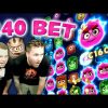 €40 BETS | CLOSE to Really Big Win on Reactoonz!!