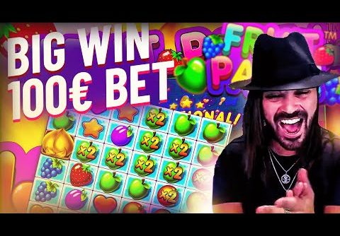 Streamer Big win on Fruit Party Slot – Top 5 Biggest Wins of week