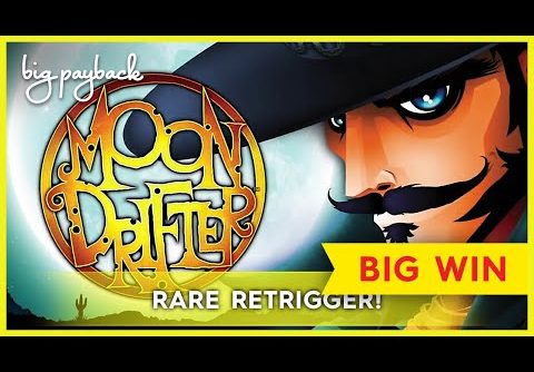 RARE RETRIGGER! Moon Drifter Slot – BIG WIN BONUS!