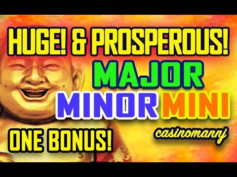 🤑 HUGE! & PROSPEROUS!🤑 🎅 MAJOR – MINOR – MINI JACKPOT WIN – ONE BONUS! 🎅- Slot Machine Bonus