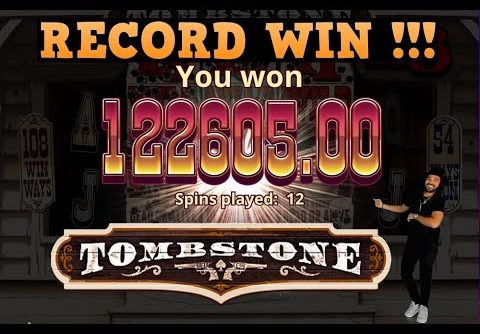 ROSHTEIN RECORD WIN 122.605€ – TOMBSTONE Bounty Spins!!!