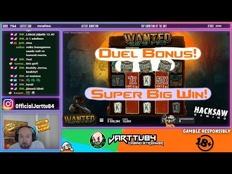 Duel Bonus!! Super Big Win From Wanted Dead Or A Wild!!