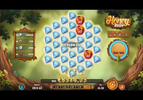 TOP 5 Biggest Wins on Honey Rush Slot! 💎He Got a Full Screen of Diamonds!💎