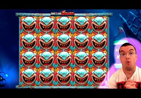 SUPER RECORD MASSIVE WIN! on Razor Shark slot – Casino Slots Big Wins