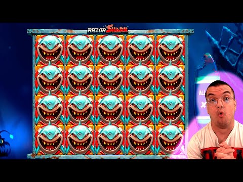 SUPER RECORD MASSIVE WIN! on Razor Shark slot – Casino Slots Big Wins