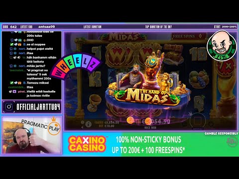 Big Win From The Hand Of Midas Slot!!