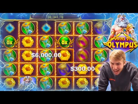 INCREDIBLE GATES OF OLYMPUS SLOT BONUS WIN!