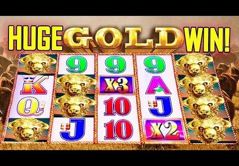 💰HUGE GOLD WIN!💰 -🐂 BUFFALO GOLD SLOT 🐂 – ‘COME ON! – Slot Machine Bonus