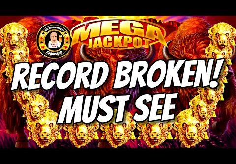 I BROKE MY RECORD! MY BIGGEST JACKPOT EVER on Buffalo Gold MUST SEE