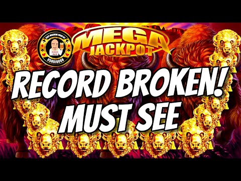 I BROKE MY RECORD! MY BIGGEST JACKPOT EVER on Buffalo Gold MUST SEE