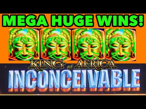 **MEGA HUGE WINS!** BIG BETS! King of Africa slot BEST WINS Part 4!