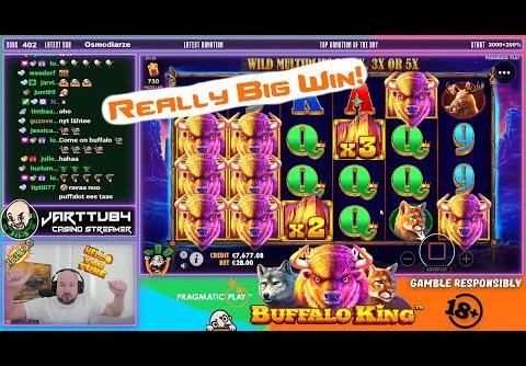 Big Bet!! Really Big Win From Buffalo King Slot!!