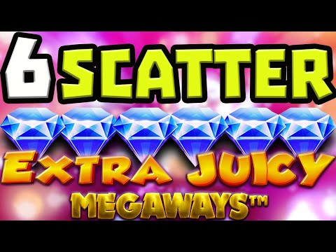 NEW EXTRA JUICY MEGAWAYS 🍓 SLOT BIG WINS  I DROPPED THE 6 SCATTER 😱 BONUS & MAX SPINS OMG‼️