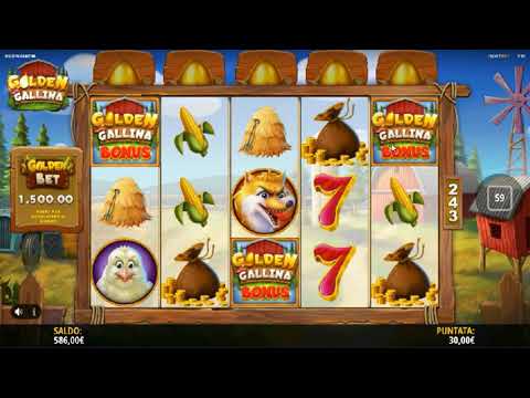 Slot Golden Gallina – Italia – Strabiliante Bonus con 3 MEGA WIN !!