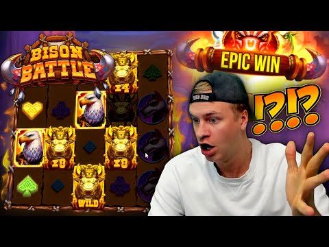 SUPER BIG WIN ON BISON BATTLE! 💥 (New Slot)