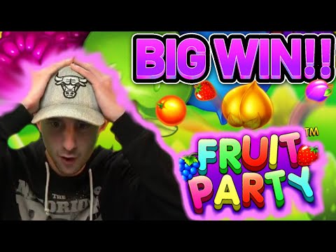 HUGE WIN!! FRUIT PARTY BIG WIN – €5 bet on Casino slot from CasinoDaddys stream