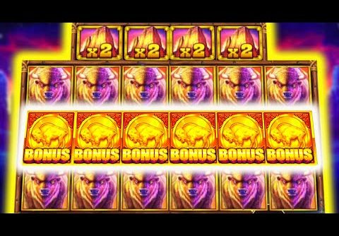 BUFFALO KING MEGAWAYS 🤑 SLOT RARE 🔥 6 SCATTER BONUS 🔥 MEGA BIG WINS OMG MUST SEE‼️