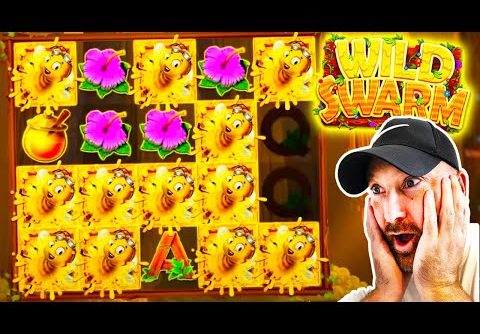 Extremely RARE BIG WIN on HIGH STAKES Wild Swarm Slot!