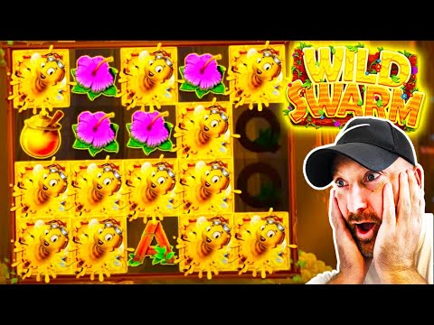 Extremely RARE BIG WIN on HIGH STAKES Wild Swarm Slot!