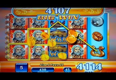 MEGA JACKPOT HANDPAY! Zeus Slot – $45 Max Bet!