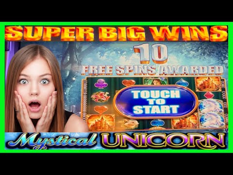 **SUPER BIG WINS!**🦄LIVE PLAY! BONUSES! Mystical Unicorn WMS Slot Machine Bonus