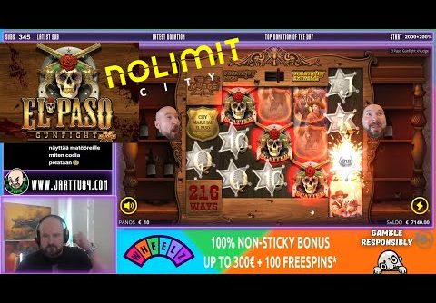 Super Bonus!! Big Win From El Paso Gunfight Slot!!