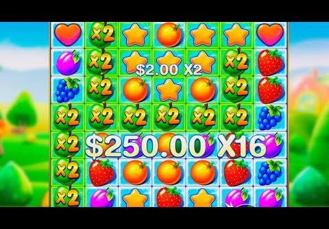 INSANE FRUIT PARTY BONUS BUY WIN! (MY BIGGEST SLOT WIN EVER)