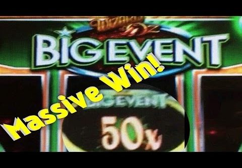 **HUGE WIN 50X BIG EVENT!!!** Wizard of Oz Slot Machines!