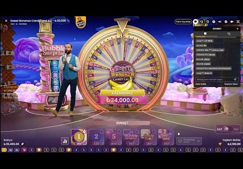 CANDYLAN | BİG WİN !!! KURPİ YE BAHŞİŞ ATTIK #casino #candyland #canlıcasino #slot #sweetbonanza