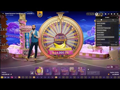 CANDYLAN | BİG WİN !!! KURPİ YE BAHŞİŞ ATTIK #casino #candyland #canlıcasino #slot #sweetbonanza